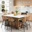 Swivel Upholstered Chenille Bar Stool-1646054772