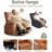 Recliner Chair, Swivel Rocker Recliners, 360° Swivel Reclining Chair with Heat and Massage for Living Room, Bedroom-1029375465