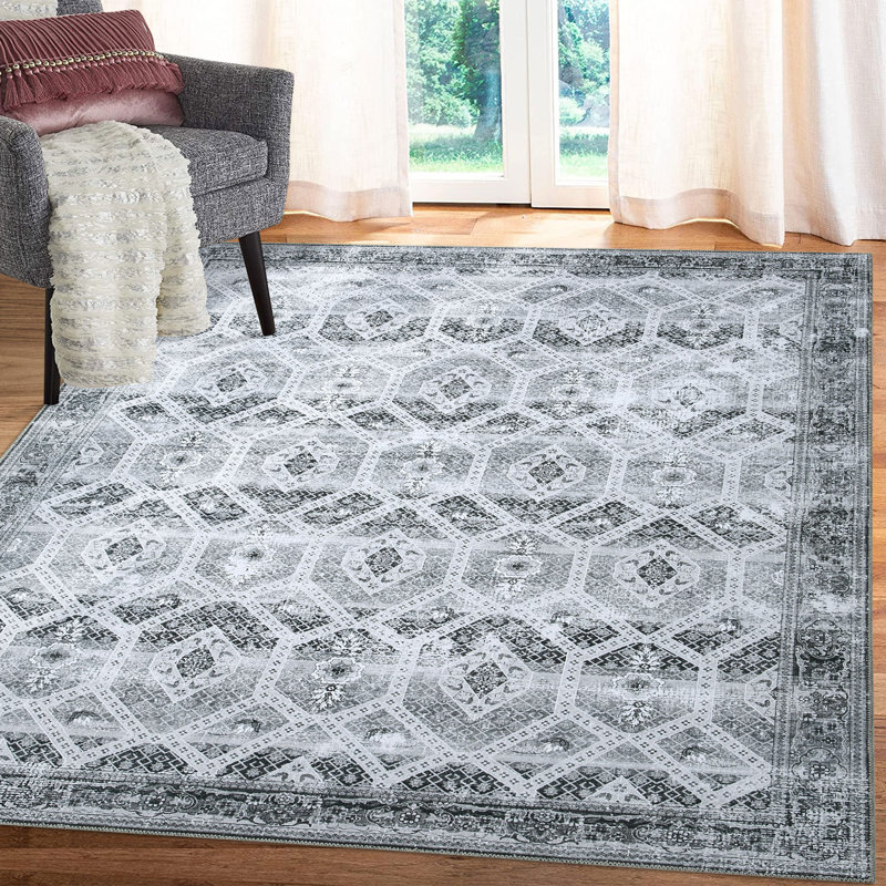 Washable Indoor Rug, Rectangle 5' x 7'