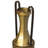 Set Of 2 Antique Style Metal Jug Floor Vase With 2 Handles - Vintage Inspired Rustic Design For Entryway, Living Room, Or Dining Room - Tall Elegant Home Decor Accent - Classic Metal Vase