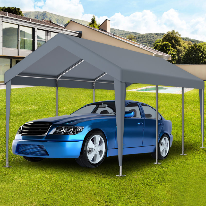 Auvent de remplacement pour abri de garage - imperméable. 76 boucles élastiques. Polypropylène. Facile à installer. Adaptable pour les espaces extérieurs Rangement étanche et sans effort.