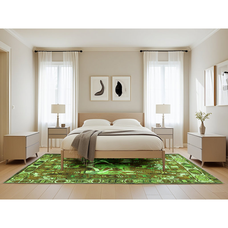 Performance Toile Indoor Rug, Rectangle 5' x 8'