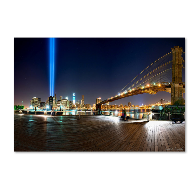 Never Forget New York City Skyline Framed Canvas Art