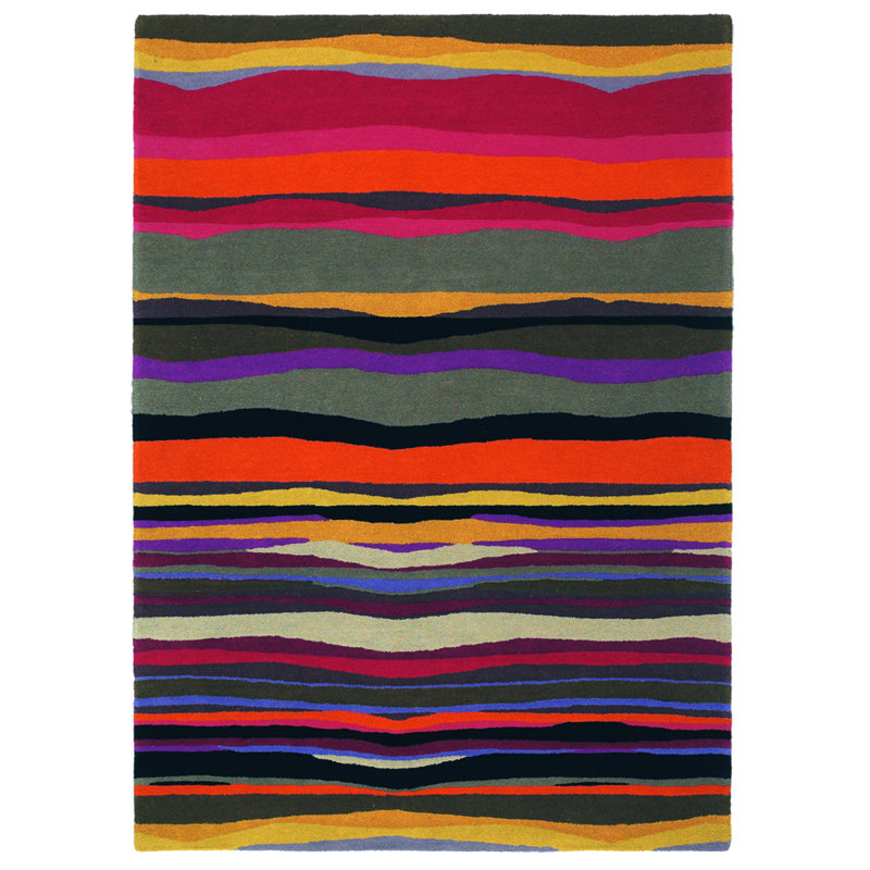 Estella Abstract Wool Hand Woven Area Rug, Rectangle 160 x 230cm