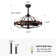 Arezo 27.17" Classic Black Caged Farmhouse Ceiling Fan With Light Kit And Remote Control