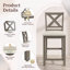 Tabouret de bar rembourré de 26 po en bois massif-1275860292-1275860288