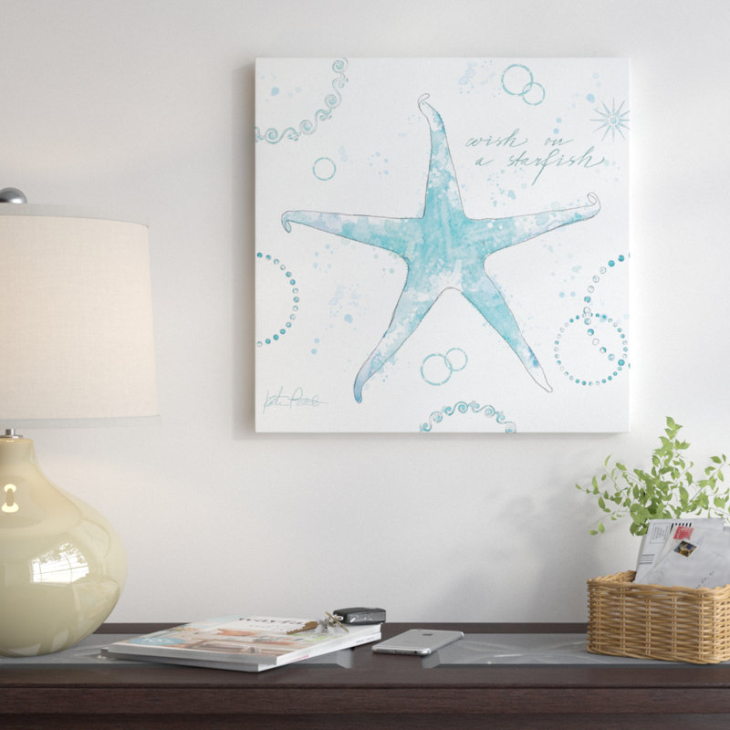 «Coastal Splash I» par Katie pertiet - Estampe numérique sur toile tendue avec châssis, H 37 po x l 37 po x P 1,5 po