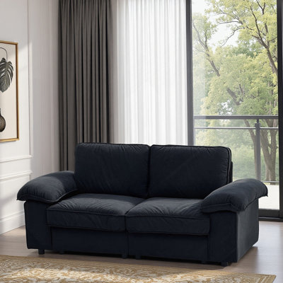 Compact 2 - Seater Loveseat With Hidden Storage, Ideal For Small Apartments And Studio Living, Offering Comfort And Functionality