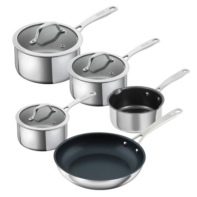Kuhn Rikon Allround Stainless Steel Induction Safe 5-Piece Mixed Cookware Set
