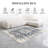 Blue and White Ornate Distressed Rug & Non-Slip Indoor Carpet for Living Room, Bedroom or Study -411310182