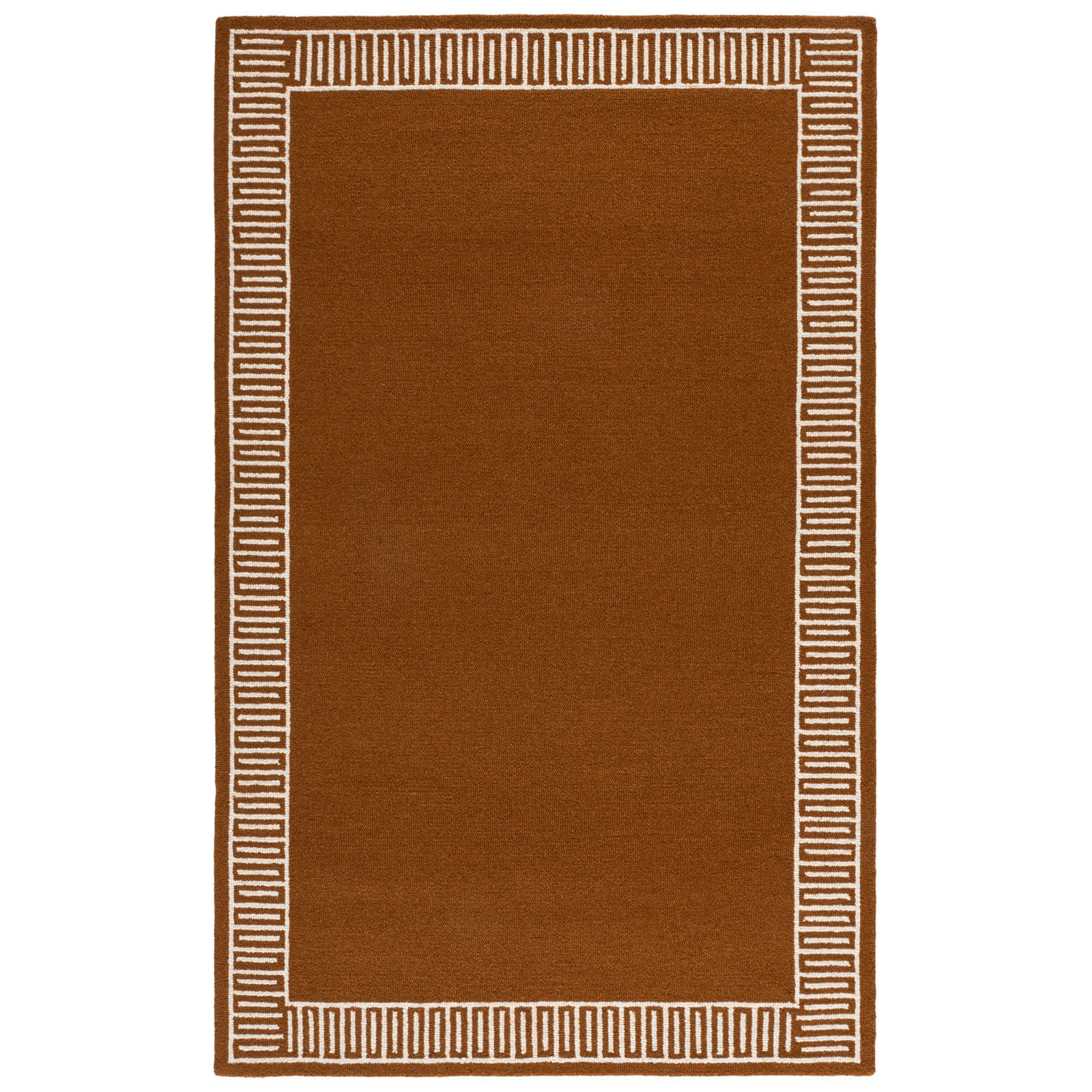 Hand-Tufted Geometric Wool Rug, Rectangle 5' x 8'