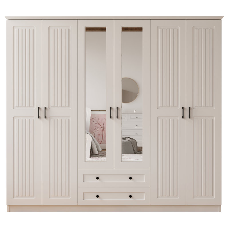 Amarnath 6 Door Manufactured Wood Wardrobe
