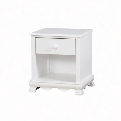 Nightstand, Wooden Nightstand With Bottom Shelf