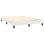 Sommier tapissier en similicuir blanc 
