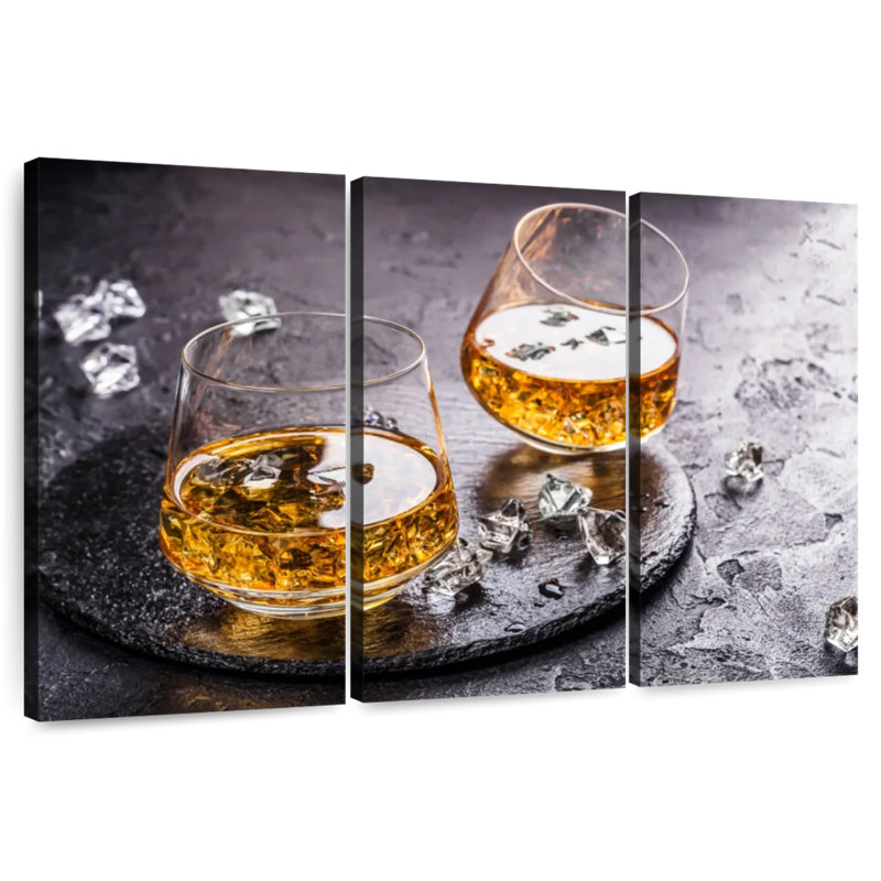Yarlin Cognac On Ice, 28" H x 45" W
