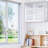 Zaine Double Glass Door Wall Cabinet With Detachable Shelves for Office-856644653
