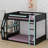 Gaming Bunk Bed With Side-Mounted Oversized RGB Desk-1398422532