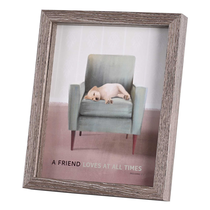 Chiot encadré «A Friend Loves All»
