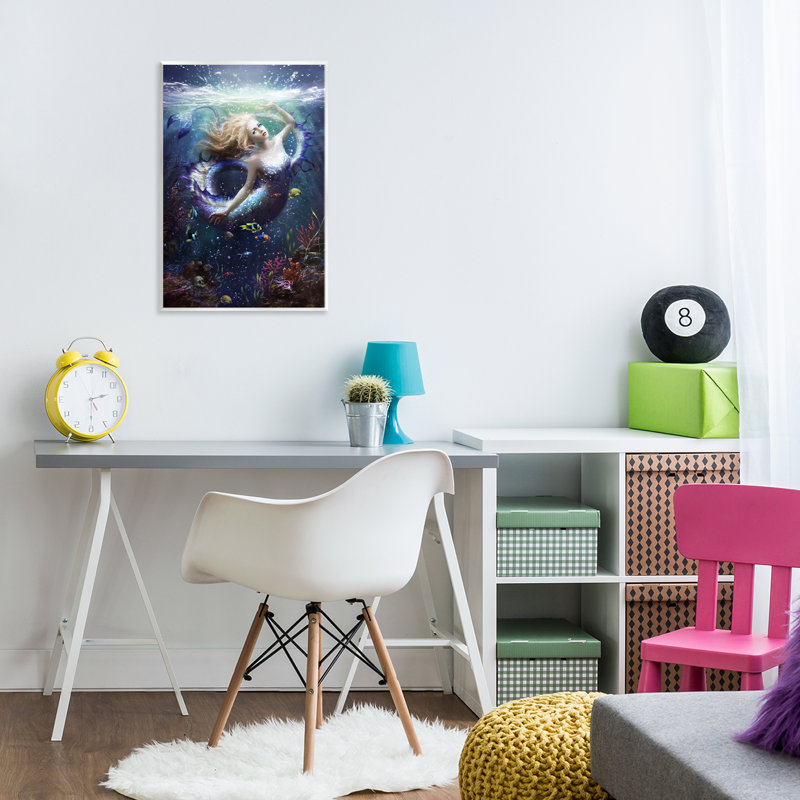 Plaque murale «Deep Sea Mermaid», conception par Melanie Delon, H 15 po x l 10 po