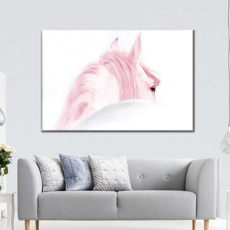 " Pink Horse " by Pink Sherbet Photography, 8" H x 12" W x 1" D