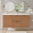 Double Sink Bathroom Vanity with Soft Close Doors and Divided Drawers
