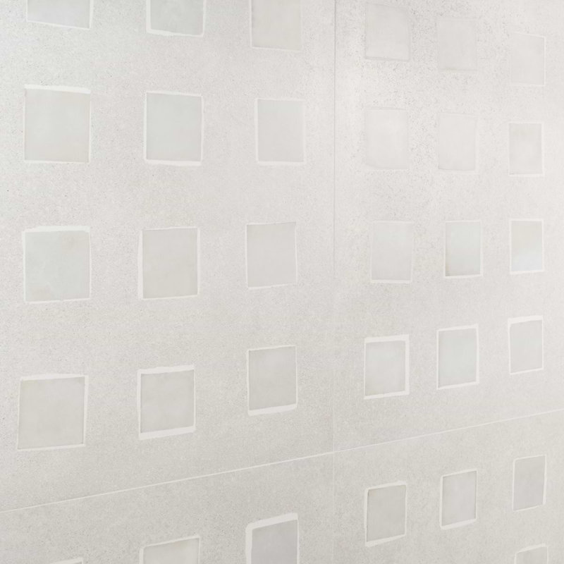 Bariazzo Deco 35 In. X 35 In. Concrete Look Semi-Polished Porcelain Floor And Wall Tile (17.64 Sq. Ft. / Case), White