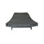 Chaise confortable avec structure en fer et option d'inclinaison réglable en tissu gris