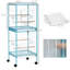 Cage à oiseaux Pawhut Largeur pour envergure, volière d'oiseaux d'intérieur avec conception à portes multiples, convient pour un canari, pinson, conure, 55 po, bleu clair