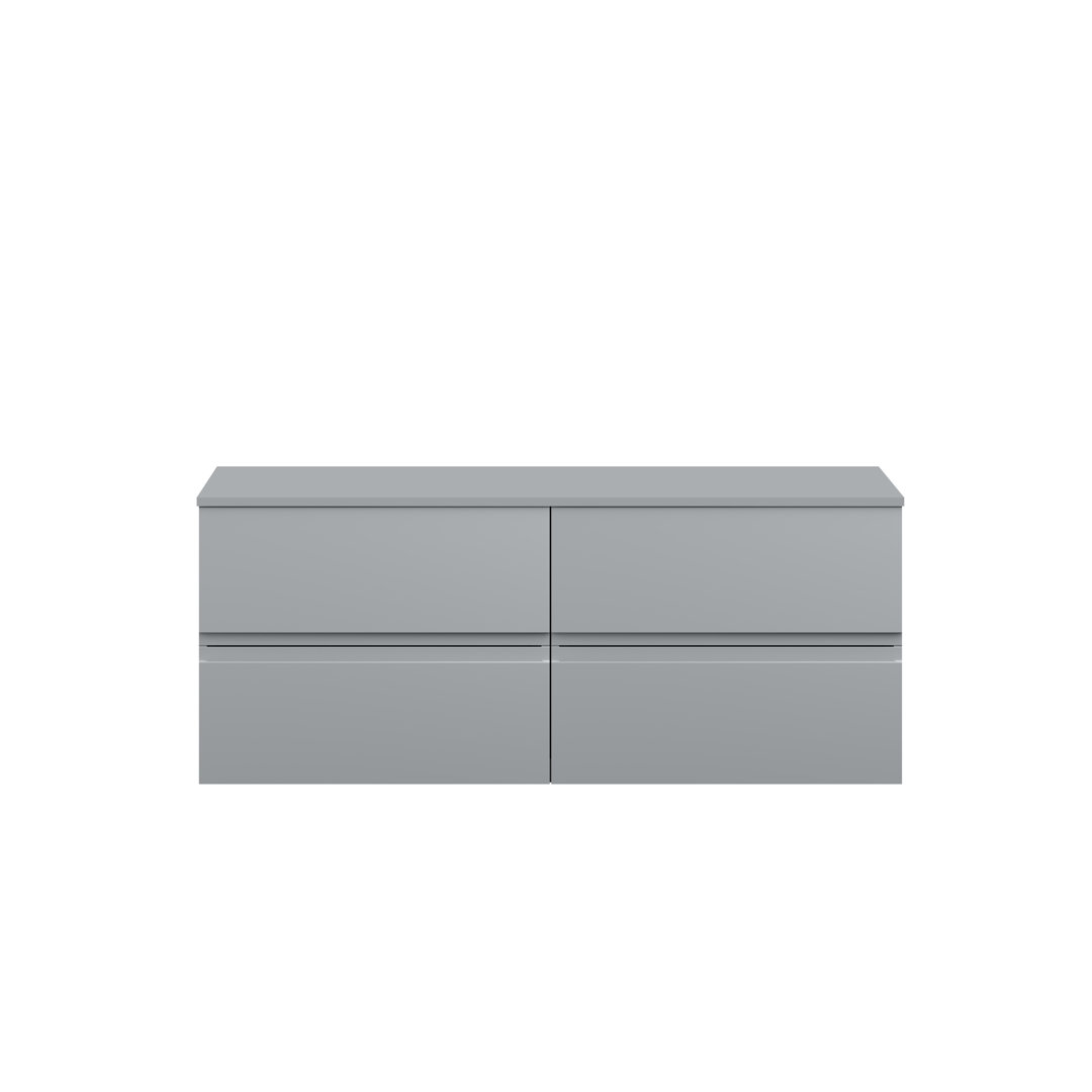 Urban 1200mm Wall Hung Single Vanity Base with Worktop