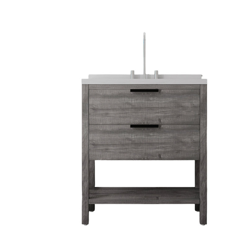 Meuble-lavabo autoportant 36 po avec lavabo 36 po, Grey, 36"