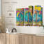 «Summer Tropical Palms», 3 pièces sur toile-98562947