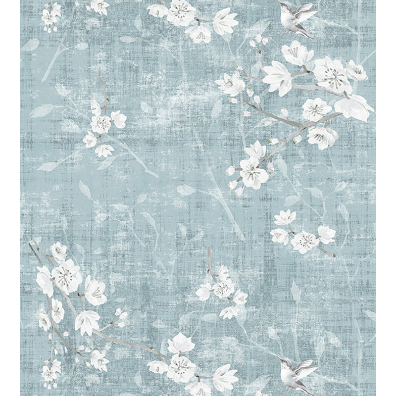 Blossom Chinoiserie Animal Print Roll, Slate