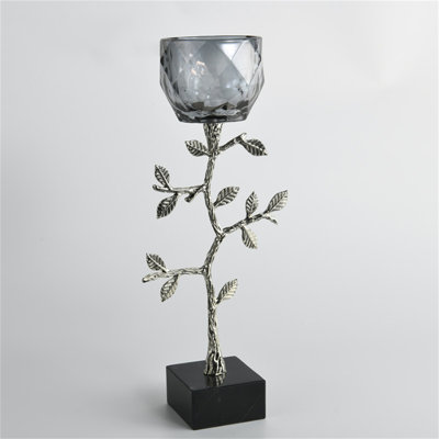 Glass Tabletop Candlestick