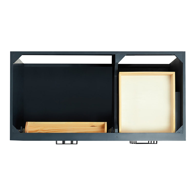 42" Single Bathroom Vanity Base only, Matte Black, Midnight Blue