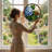 12"H Flower Ladybug Stained Glass Window Panel-932348325