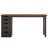 47-Inch Modern Computer Desk With 5 Drawers & Reversible Cabinet, Rustic Brown & Black, Ideal For Small Spaces And Home Offices-309595938