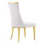 Chaise de salle à manger en velours