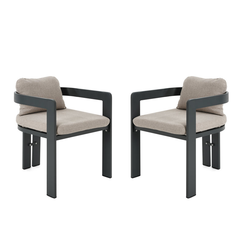 Ensemble de chaises de patio Wilbur, Beige