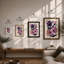Study in Purple Botanical - Framed Print-509681001-509681004