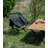 Ultralight Compact Camping Folding Beach Chair With Anti-Sinking Large Feet And Back Support Webbing (Black - Square Frame)