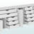Sutton 3-Piece Multi-Storage Cabinet Set in White Finish, 26.03'' H X 80.32'' W X 15.84'' D-932212281