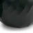 Fory Decorative Vase, Glass Frame, Narrow Mouth, Black Finish, 7 Inch