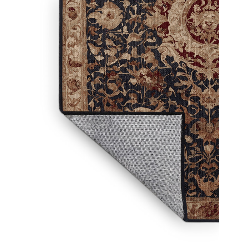 Tapis brun lavable à la machine, Rectangle 8 pi x 12 pi