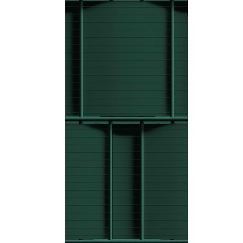 48.26cm H x 253cm W Vinyl Fence Panels, Dark Green