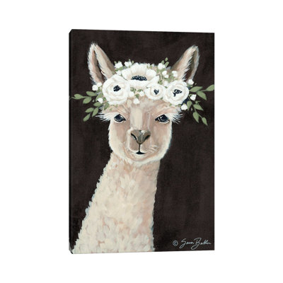 Llama 1 Piece Wrapped Canvas Wall Art