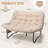 Oversized Double-Person Papasan Loveseat With Side Pockets-1395845079