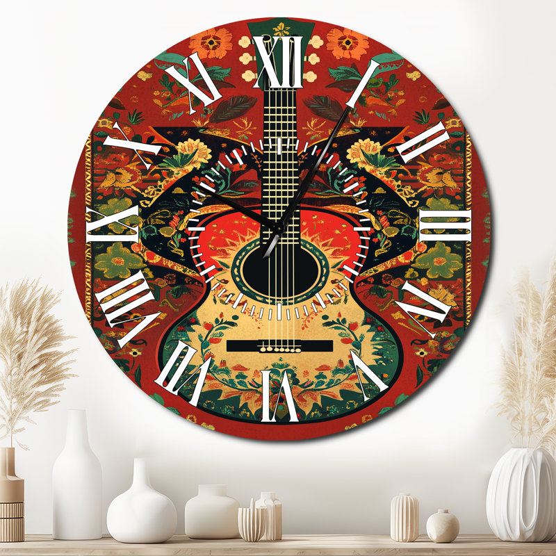 Horloge murale en métal Mariachi, Surdimensionné