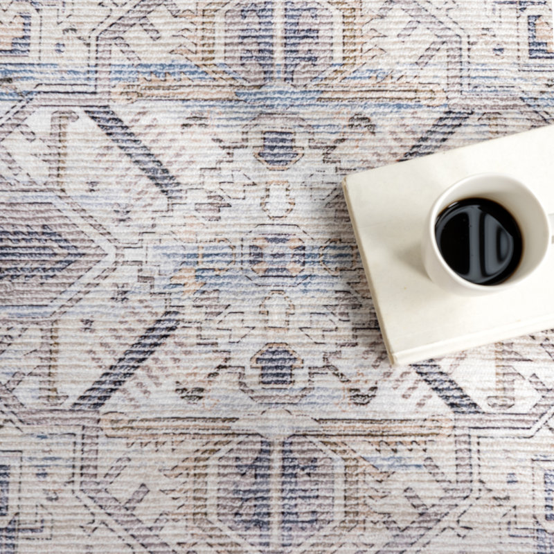 Tapis lavable à la machine Kaleen Medallion, Rectangle 8 pi x 10 pi