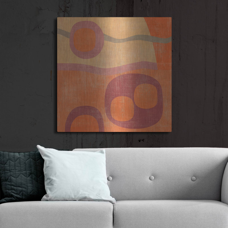 «Abstract 3» par Erin Clark, art mural en métal, H 36 po x l 36 po