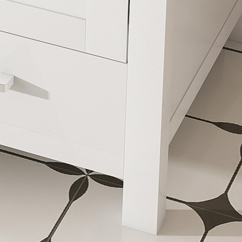 Ensemble de meuble-lavabo moderne de 43 po avec ensemble de couleurs Karalakin en marbre artificiel, armoire de salle de bain multifonctionnelle avec portes et tiroir, cadre solide et panneau de fibres à densité moyenne (trou de robinet simple)